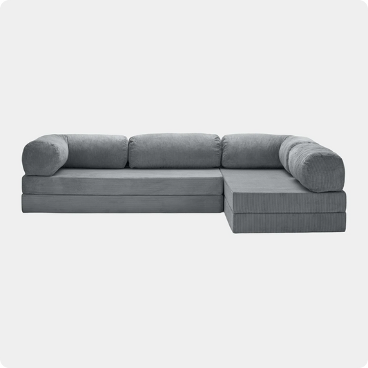 Soft Living | Sofa Corner Open - Charcoal